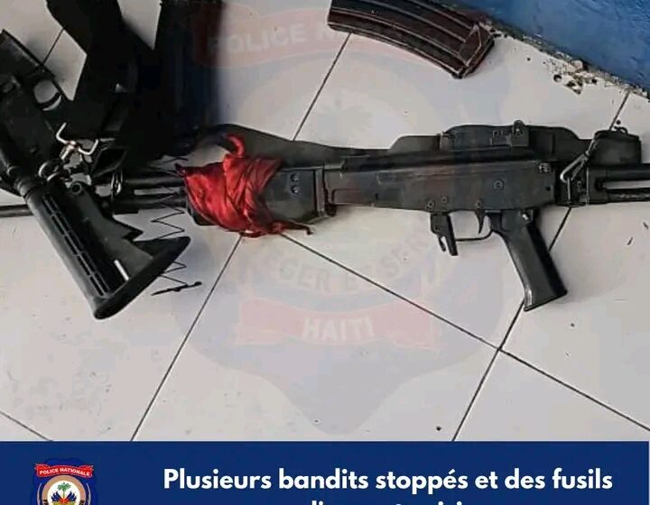  Thomassin: plusieurs bandits du gang ti makak stoppés et des fusils d’assaut saisis par la PNH