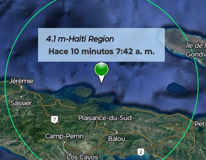  Un Séisme de Magnitude 4.0 Secoue la Région Est de Jérémie, Haïti