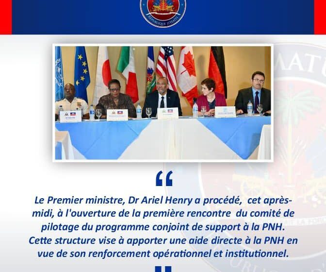  Le Premier ministre Ariel Henry lance le programme conjoint de soutien à la PNH
