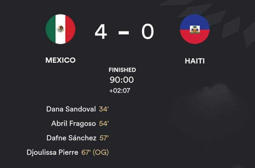  Éliminatoires Coupe du Monde U17: le Mexique étrille Haïti 4-0